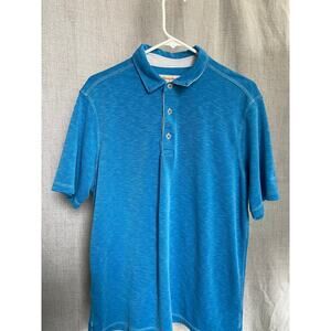 Tommy Bahama Men’s Blue Polo Shirt – Size L